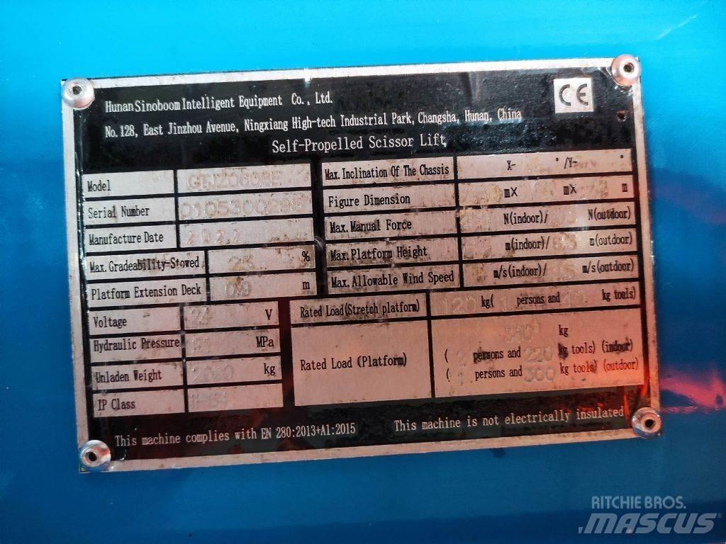 Sinoboom 2132E/GTJZ0608E Škarjaste dvižne ploščadi