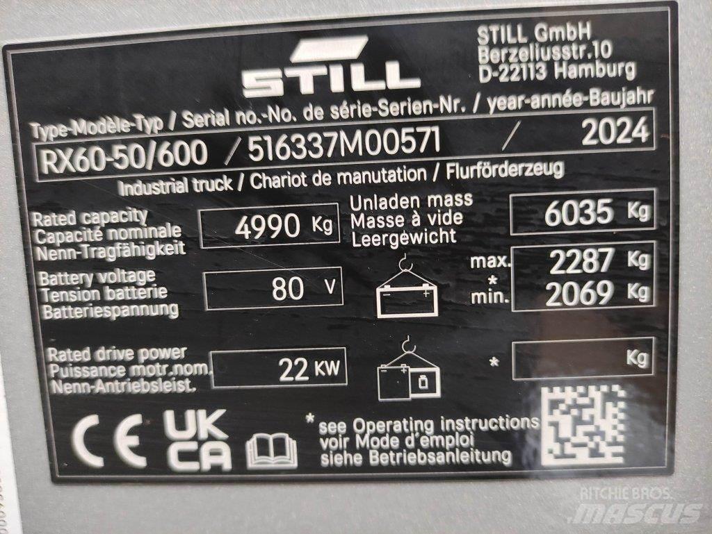 Still RX60-50/600 Električni viličarji