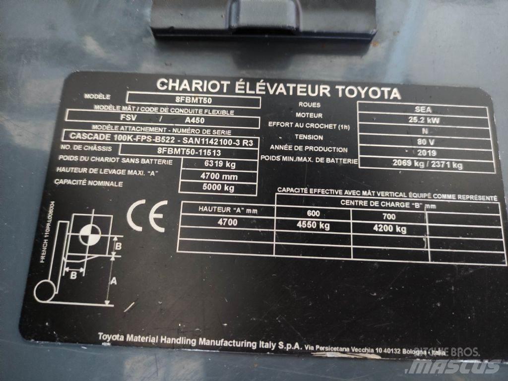 Toyota 8FBMT50 Električni viličarji