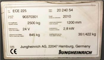 Jungheinrich ECE 225 - 2.400 MM GABELN - 2 EUROPALETTEN