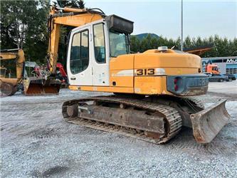 Liebherr R 313 Schild Schnellwechsler 2x Löffel