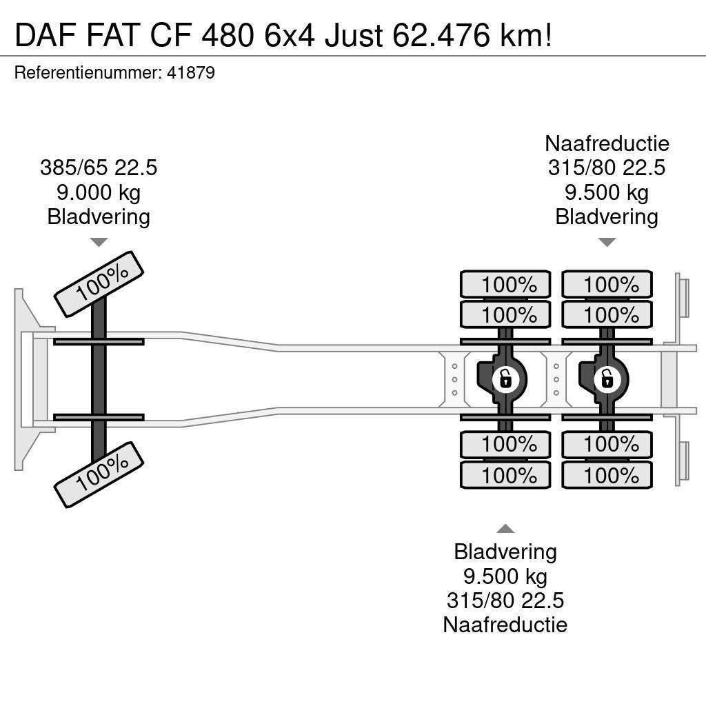 DAF FAT CF 480 6x4 Just 62.476 km! Kotalni prekucni tovornjaki