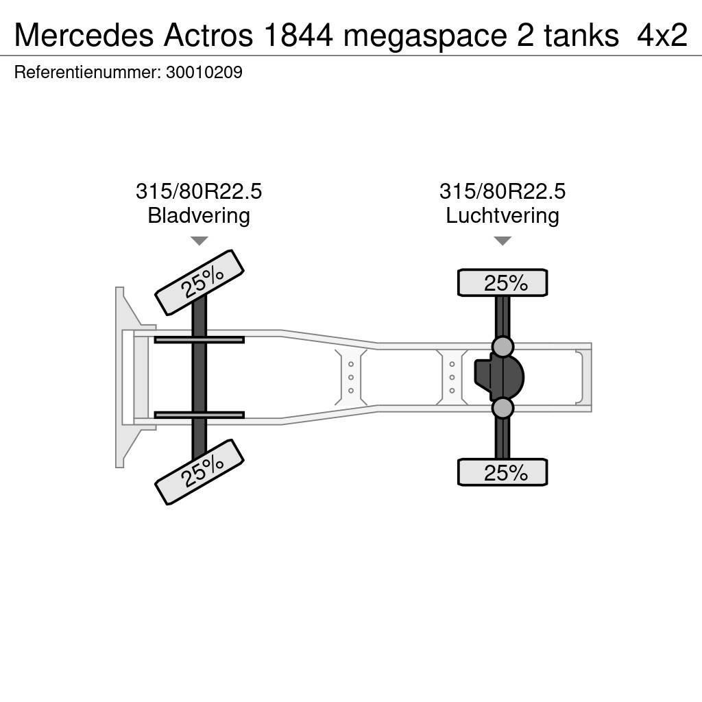 Mercedes-Benz Actros 1844 megaspace 2 tanks Vlačilci
