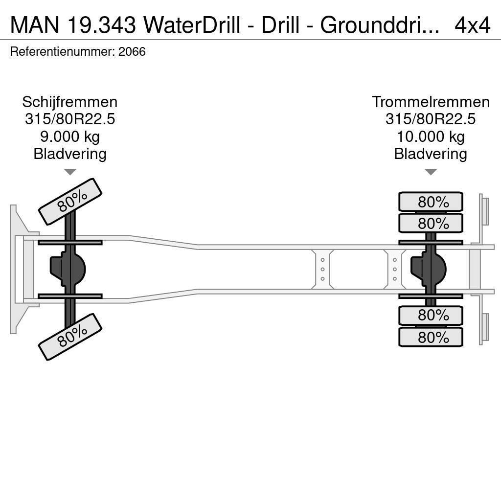 MAN 19.343 WaterDrill - Drill - Grounddrill - Boor Rabljeni žerjavi za vsak teren