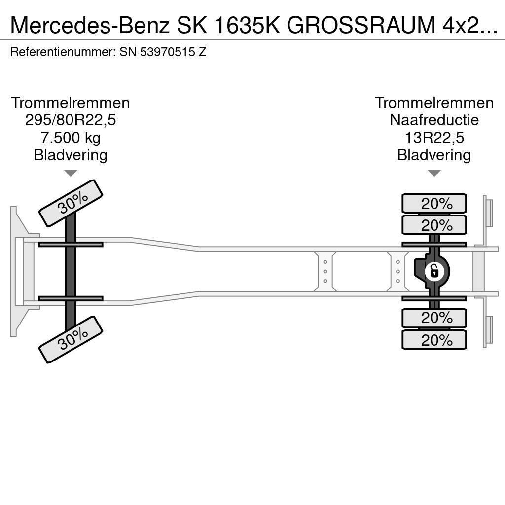 Mercedes-Benz SK 1635K GROSSRAUM 4x2 FULL STEEL CHASSIS (ZF MANU Tovornjaki s kesonom/platojem