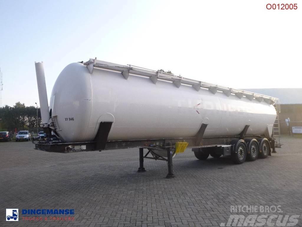 Feldbinder Powder tank alu 65 m3 (tipping) Polprikolice cisterne