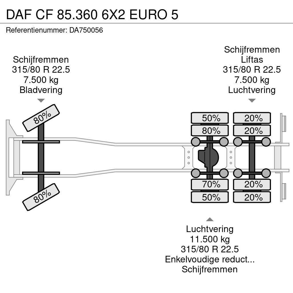 DAF CF 85.360 6X2 EURO 5 Komunalni tovornjaki