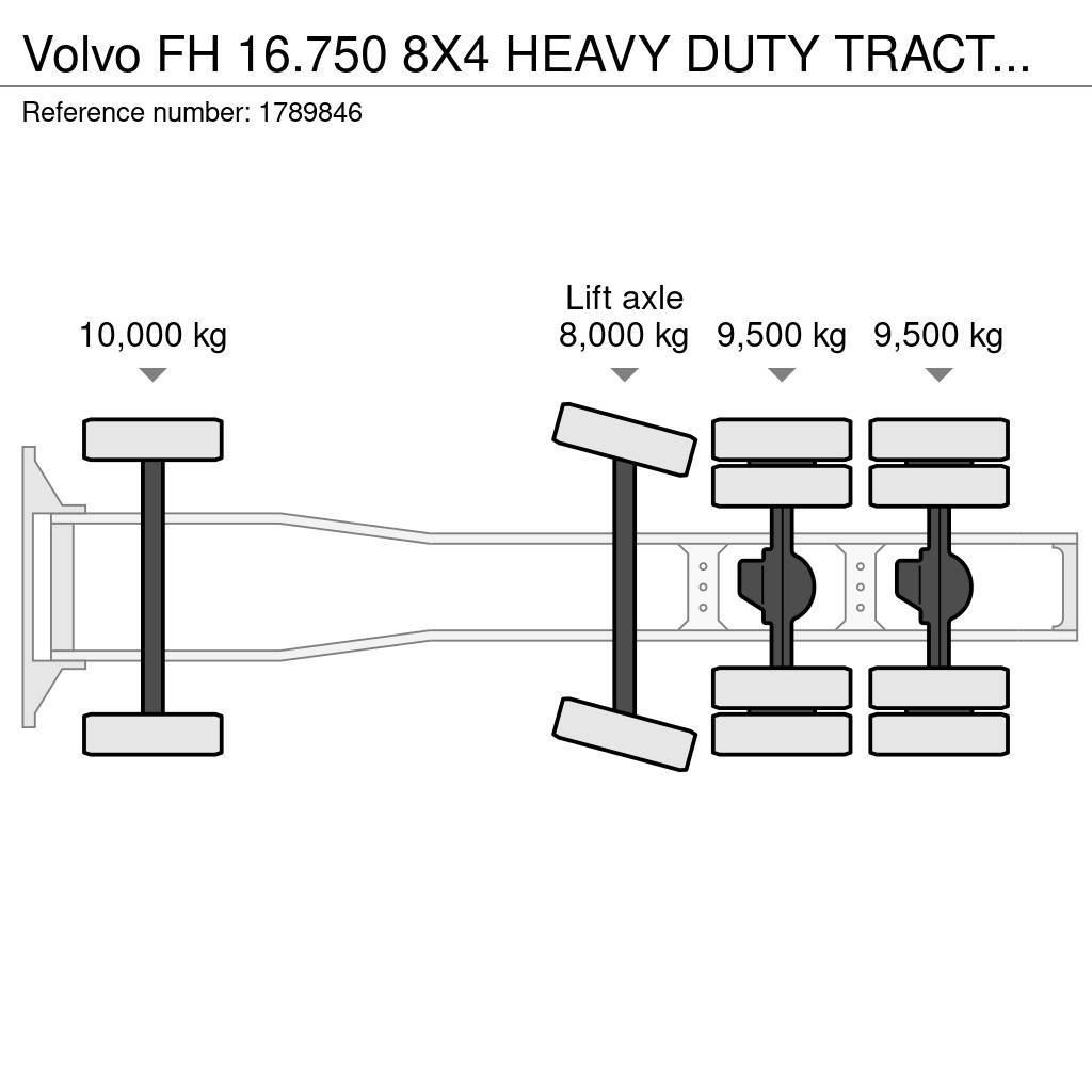 Volvo FH 16.750 8X4 HEAVY DUTY TRACTOR/SZM/TREKKER Vlačilci