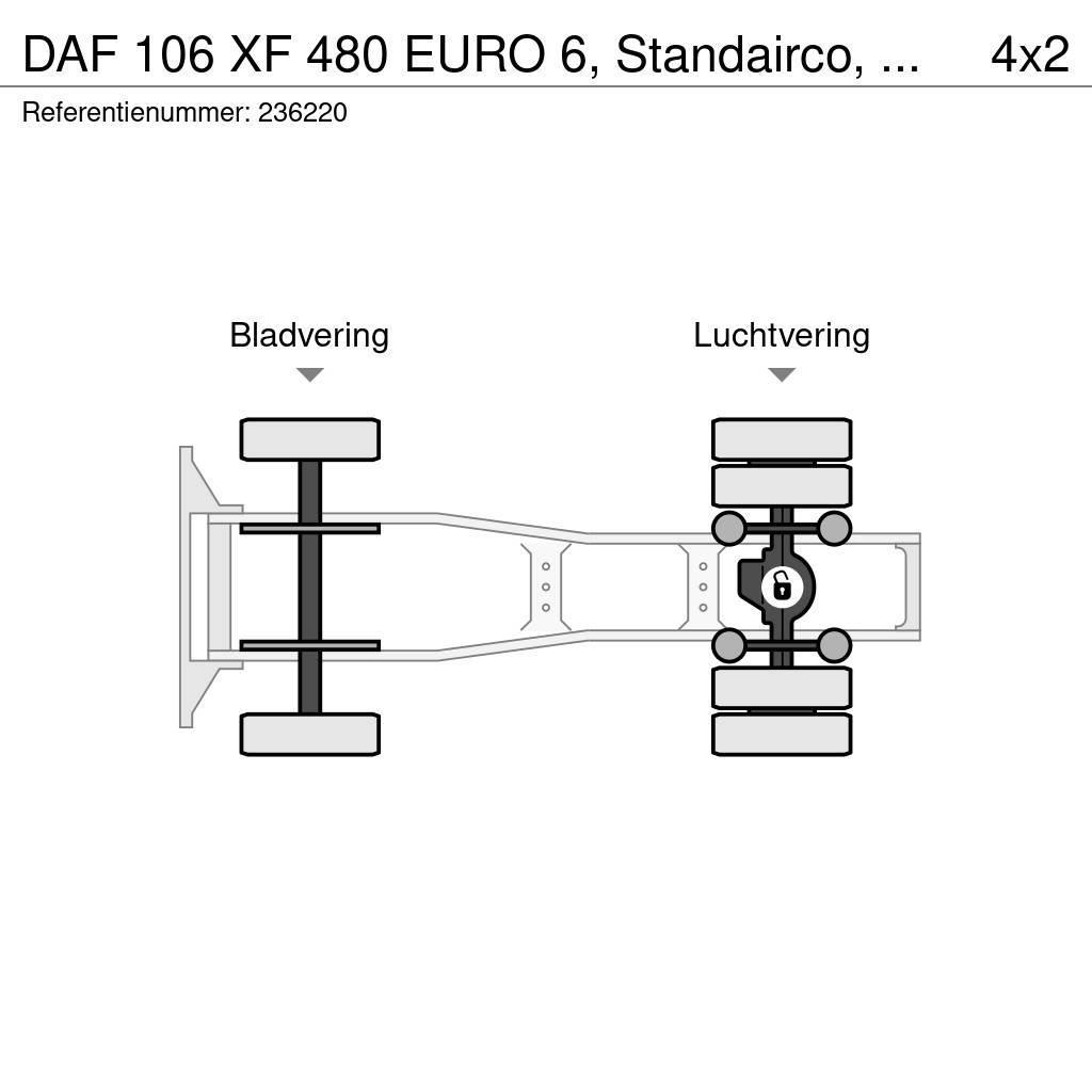DAF 106 XF 480 EURO 6, Standairco, PTO Vlačilci