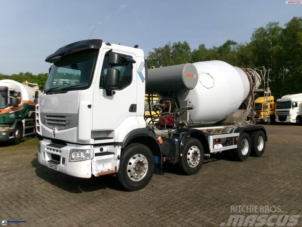 Renault Premium Lander 8x4 RHD Cifa concrete mixer 8 m3 Concrete trucks