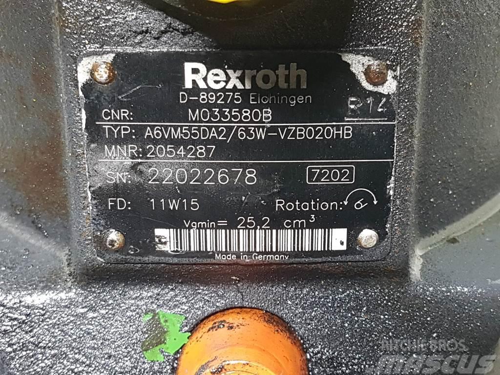 Rexroth A6VM55DA2/63W-MO33580B / R902054287-Drive motor Hidravlika