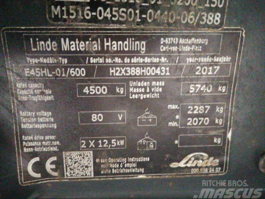 Linde E45HL/01-600 Električni viličarji