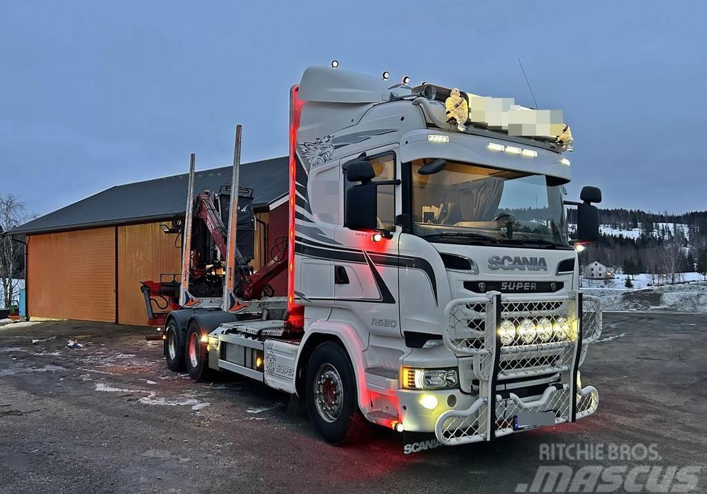 Scania R580 *6x4 *CRANE FTG V10 *SERVICE AGREEMENT Tovornjaki za hlode