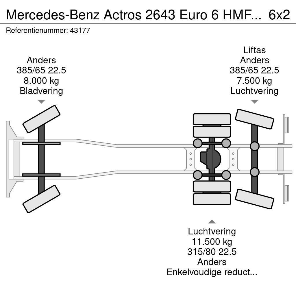 Mercedes-Benz Actros 2643 Euro 6 HMF 23 Tonmeter laadkraan Kotalni prekucni tovornjaki