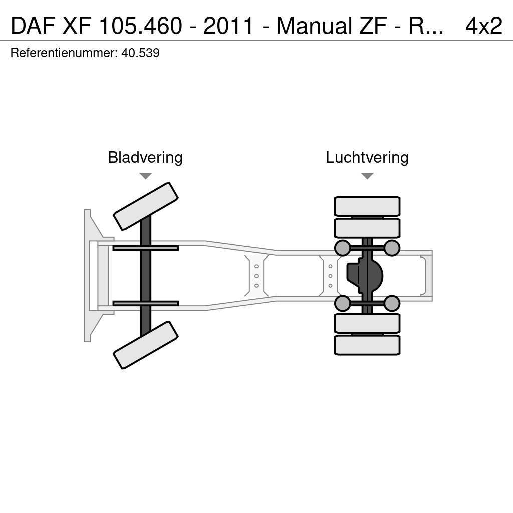 DAF XF 105.460 - 2011 - Manual ZF - Retarder - Origin: Vlačilci