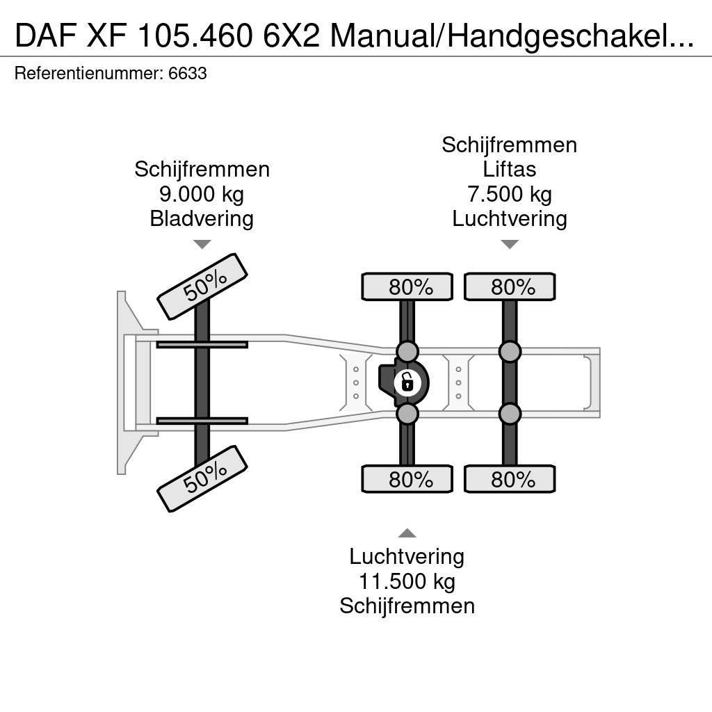 DAF XF 105.460 6X2 Manual/Handgeschakeld 25 ton NCH Sy Vlačilci