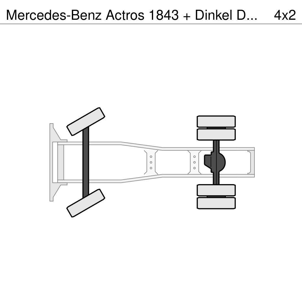 Mercedes-Benz Actros 1843 + Dinkel DTSAV 28000 Dieplader Vlačilci