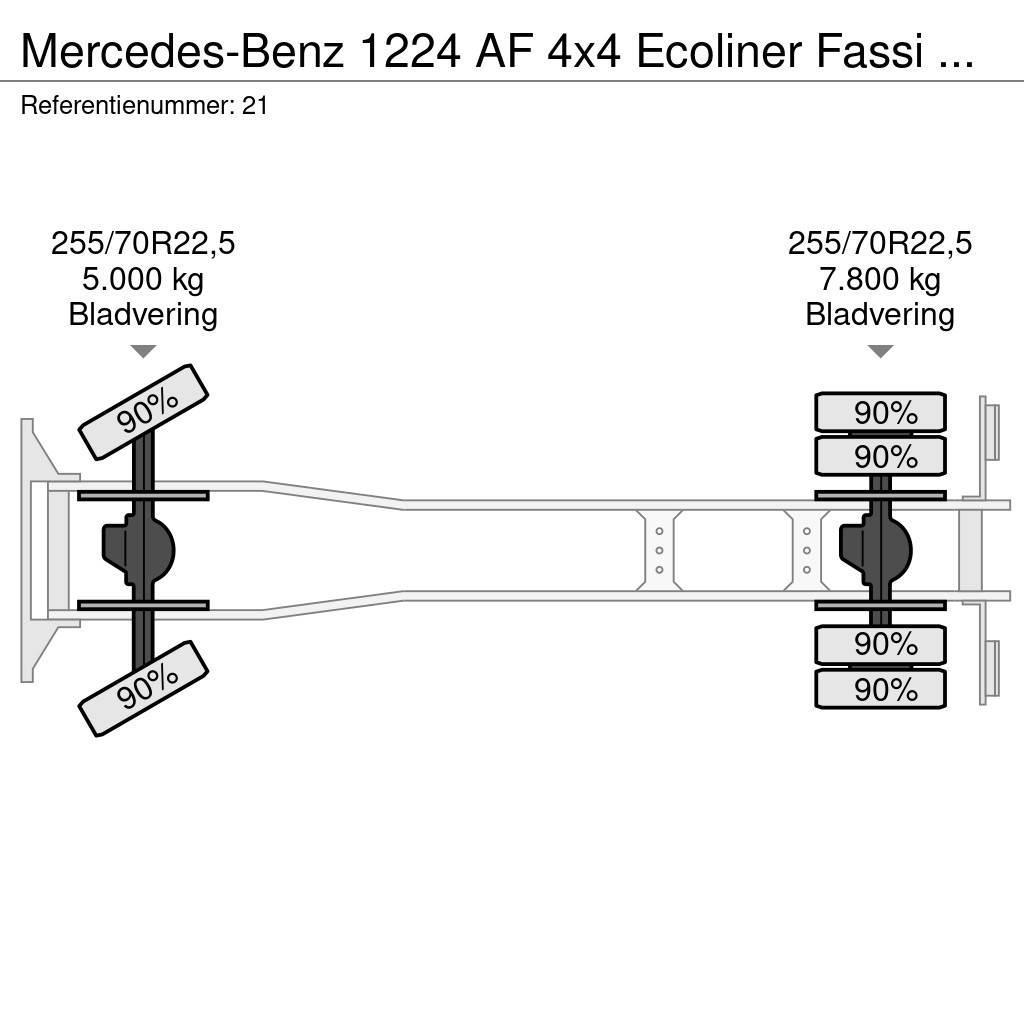 Mercedes-Benz 1224 AF 4x4 Ecoliner Fassi F85.23 Winde Beleuchtun Gasilska vozila