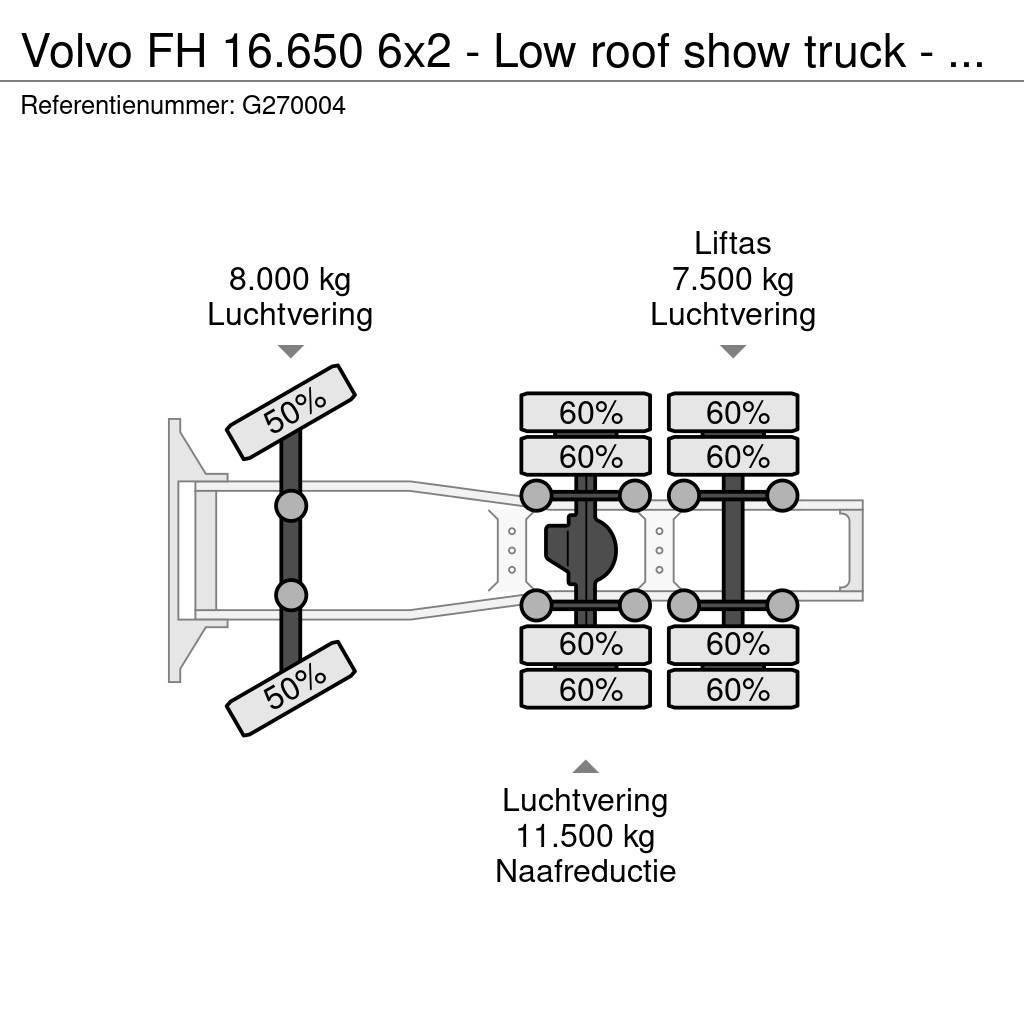 Volvo FH 16.650 6x2 - Low roof show truck - PTO/Hydrauli Vlačilci
