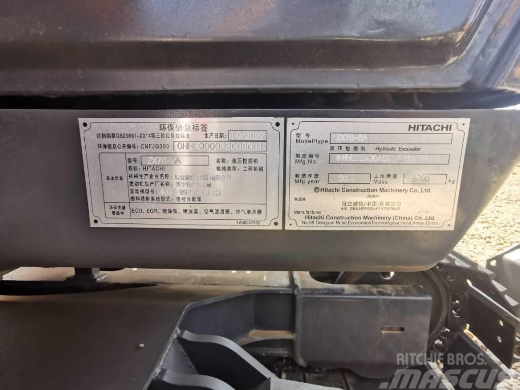 Hitachi ZX 70 Mini bagri <7t