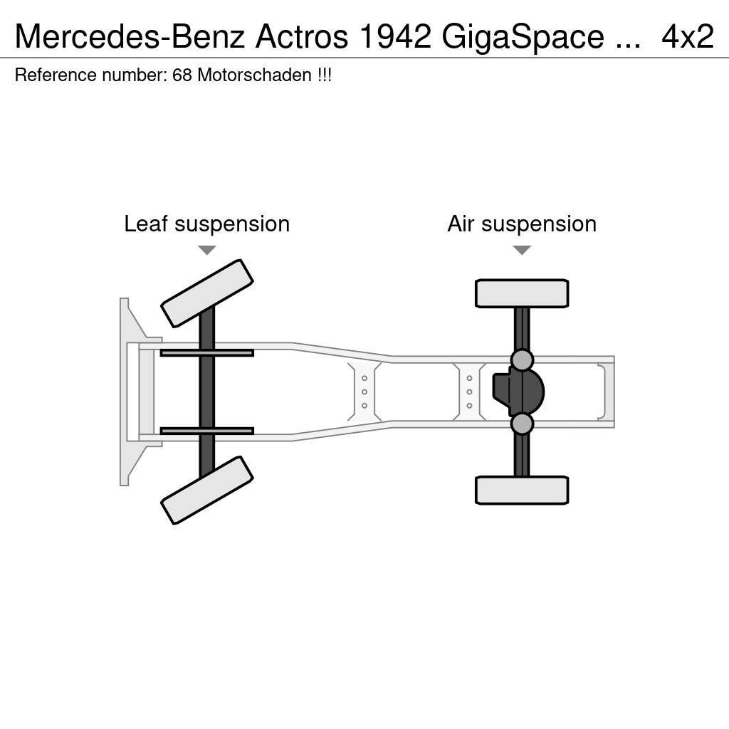 Mercedes-Benz Actros 1942 GigaSpace / Motorschaden !!! Vlačilci