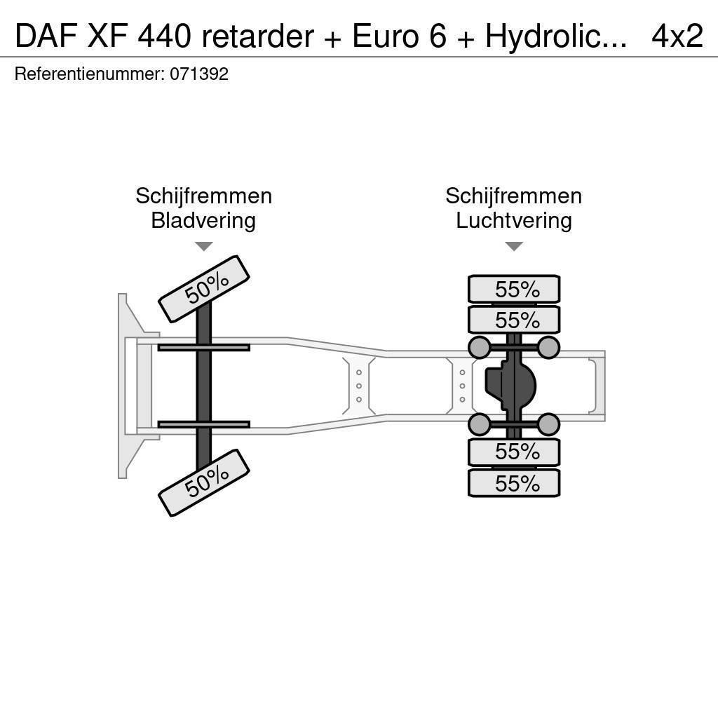 DAF XF 440 retarder + Euro 6 + Hydrolic system + Manua Vlačilci