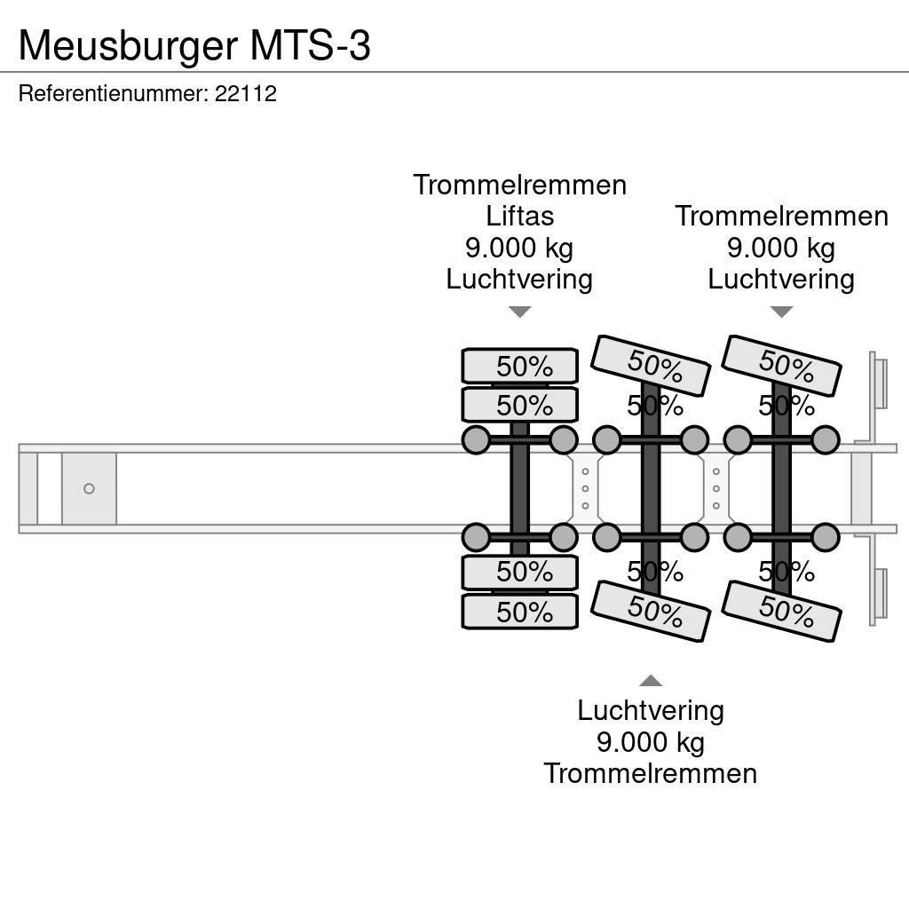 Meusburger MTS-3 Nizko noseče polprikolice