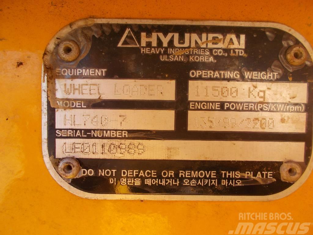 Hyundai HL 740-7 Kolesni nakladalci