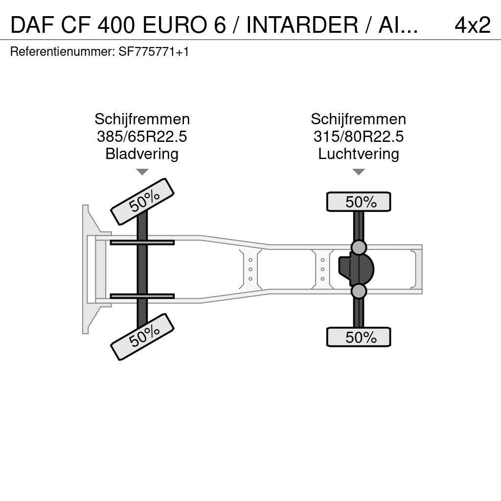 DAF CF 400 EURO 6 / INTARDER / AIRCO Vlačilci