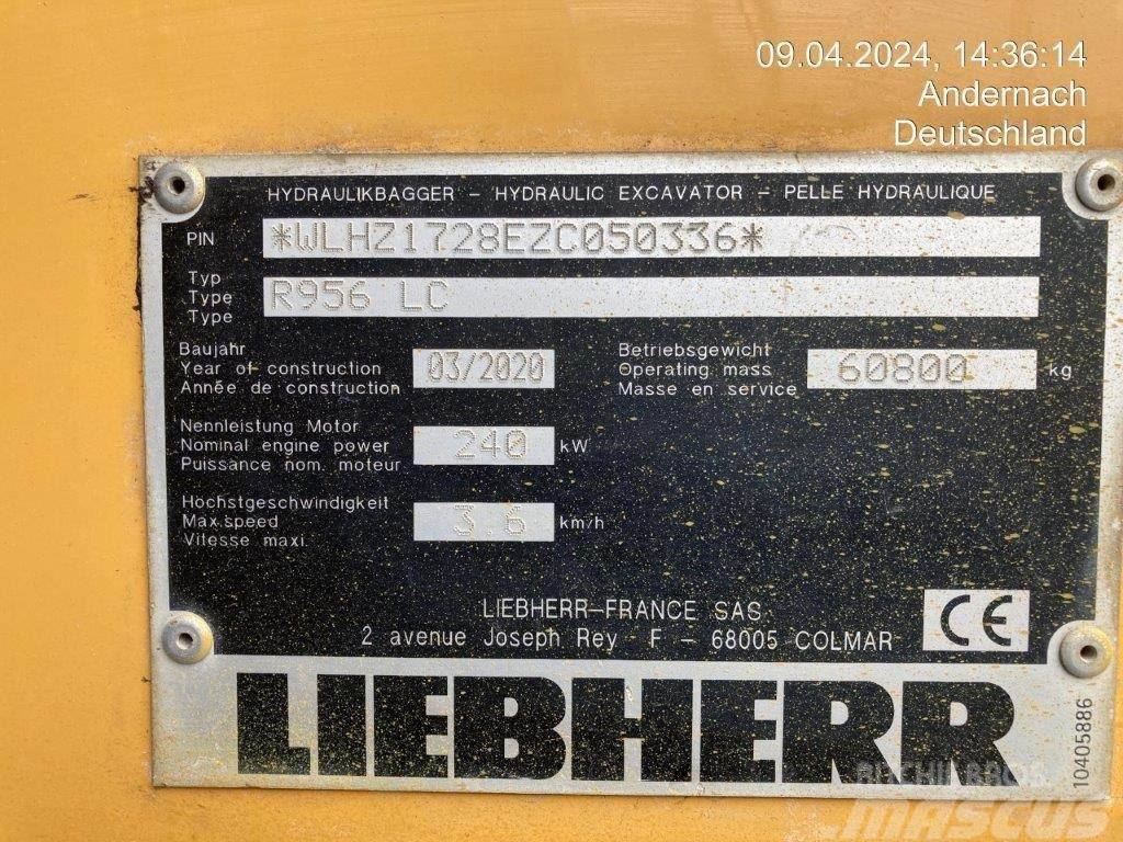 Liebherr R956 LC Bagri goseničarji