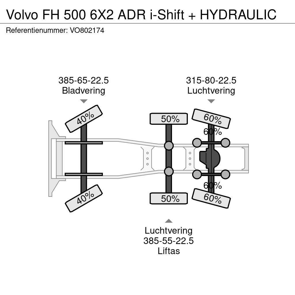 Volvo FH 500 6X2 ADR i-Shift + HYDRAULIC Vlačilci
