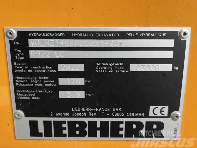 Liebherr R922 LC Bagri goseničarji