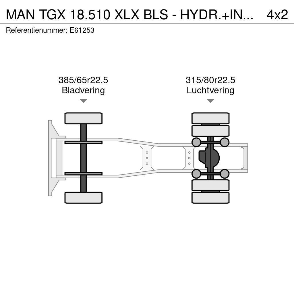 MAN TGX 18.510 XLX BLS - HYDR.+INTARDER Vlačilci