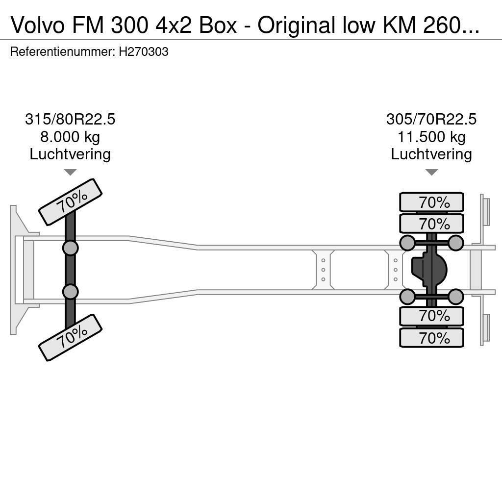 Volvo FM 300 4x2 Box - Original low KM 260Tkm - Loadlift Tovornjaki zabojniki