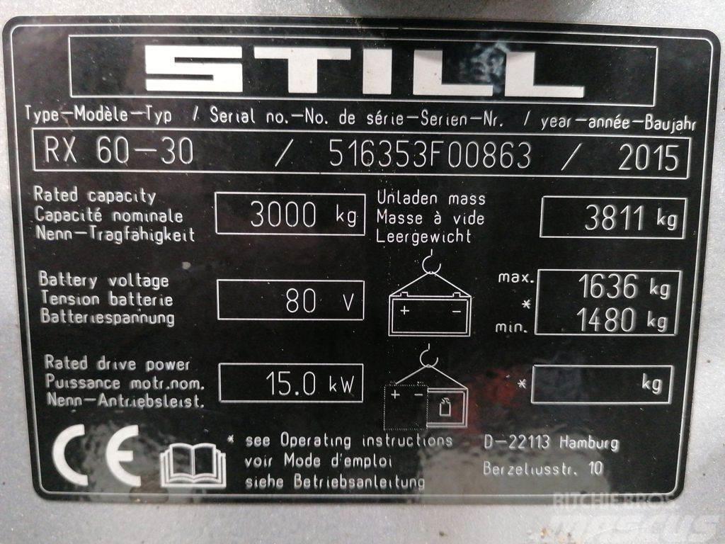 Still RX60-30 Električni viličarji