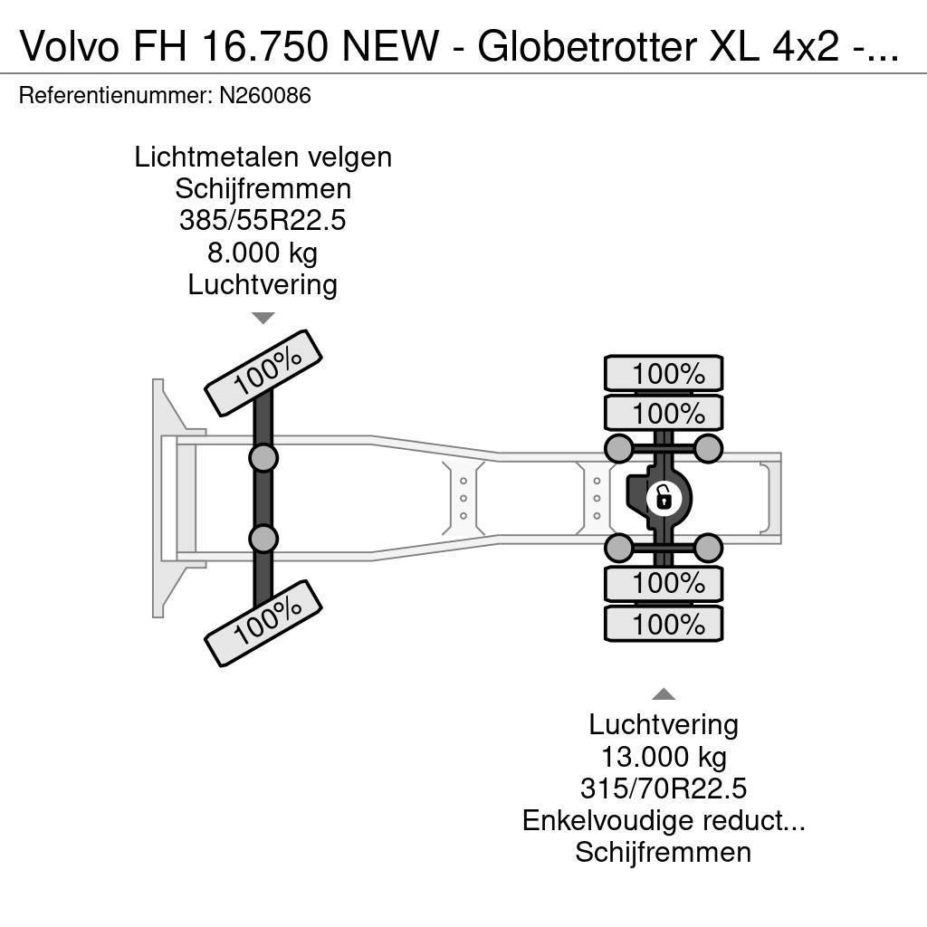 Volvo FH 16.750 NEW - Globetrotter XL 4x2 - Full spec - Vlačilci