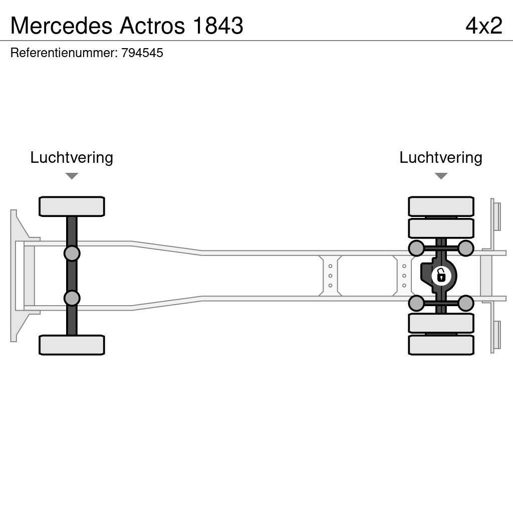 Mercedes-Benz Actros 1843 Tovornjaki s kesonom/platojem