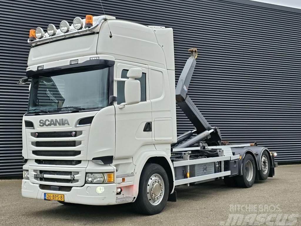 Scania R580 / V8 / 6x2 / HOOKLIFT / RETARDER / LIFT-STEER Kotalni prekucni tovornjaki
