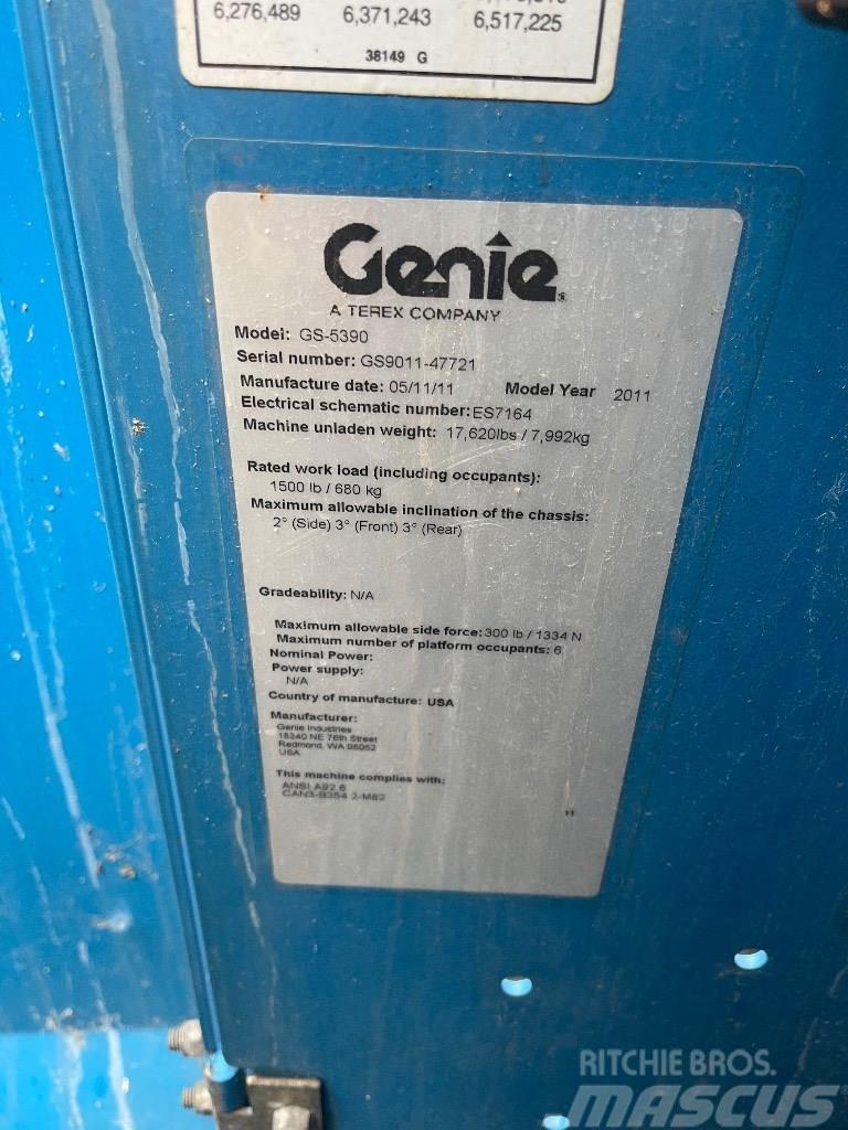 Genie GS 5390 Škarjaste dvižne ploščadi