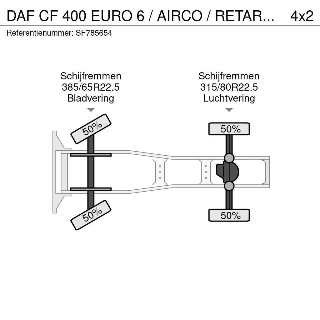DAF CF 400 EURO 6 / AIRCO / RETARDER Vlačilci
