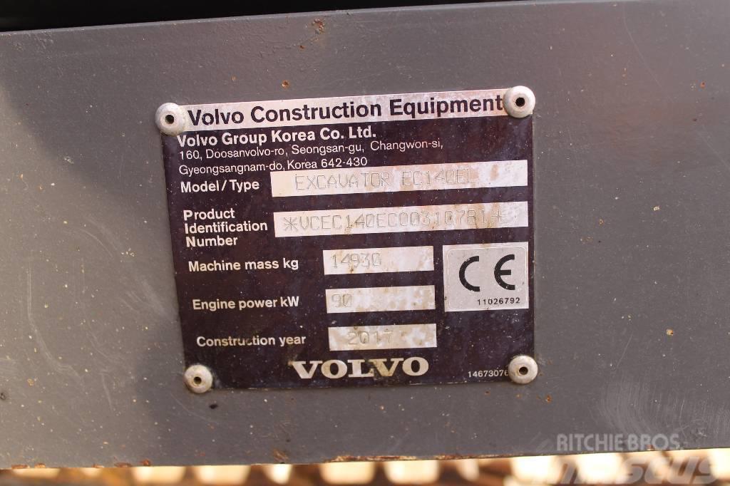 Volvo EC 140 E / Pyörittäjä, Novatron 3D, 2 kauhaa Bagri goseničarji