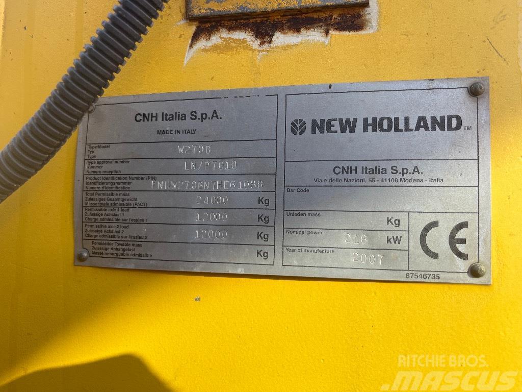 New Holland W 270 B Kolesni nakladalci