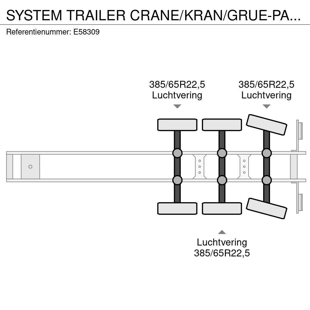  SYSTEM TRAILER CRANE/KRAN/GRUE-PALFINGER 24T/M+3EX Plato/keson polprikolice