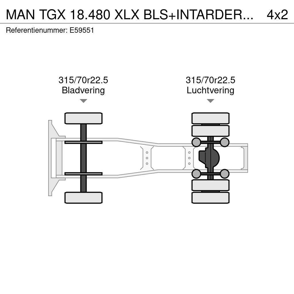 MAN TGX 18.480 XLX BLS+INTARDER+E5 Vlačilci