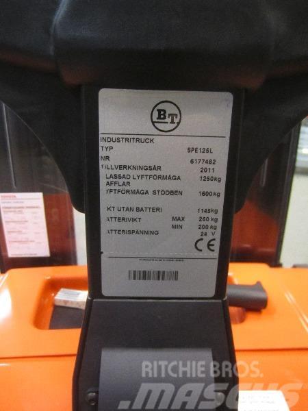 BT SPE125L Lyfthöjd 5.40 Ročni električni viličar