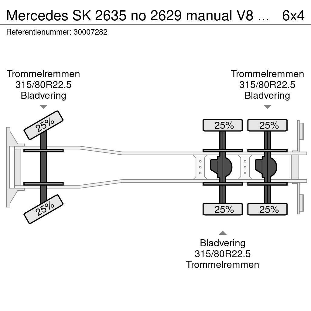 Mercedes-Benz SK 2635 no 2629 manual V8 2435 Kiper tovornjaki