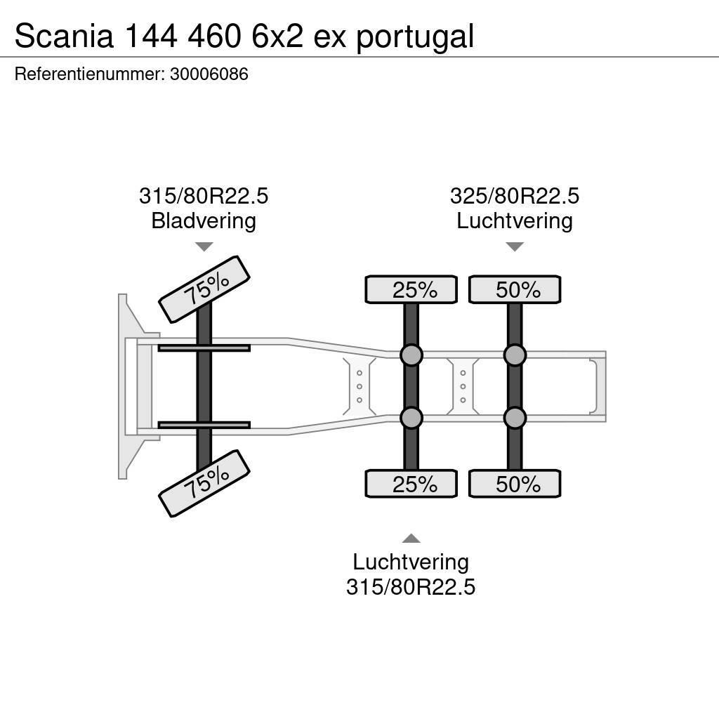 Scania 144 460 6x2 ex portugal Vlačilci