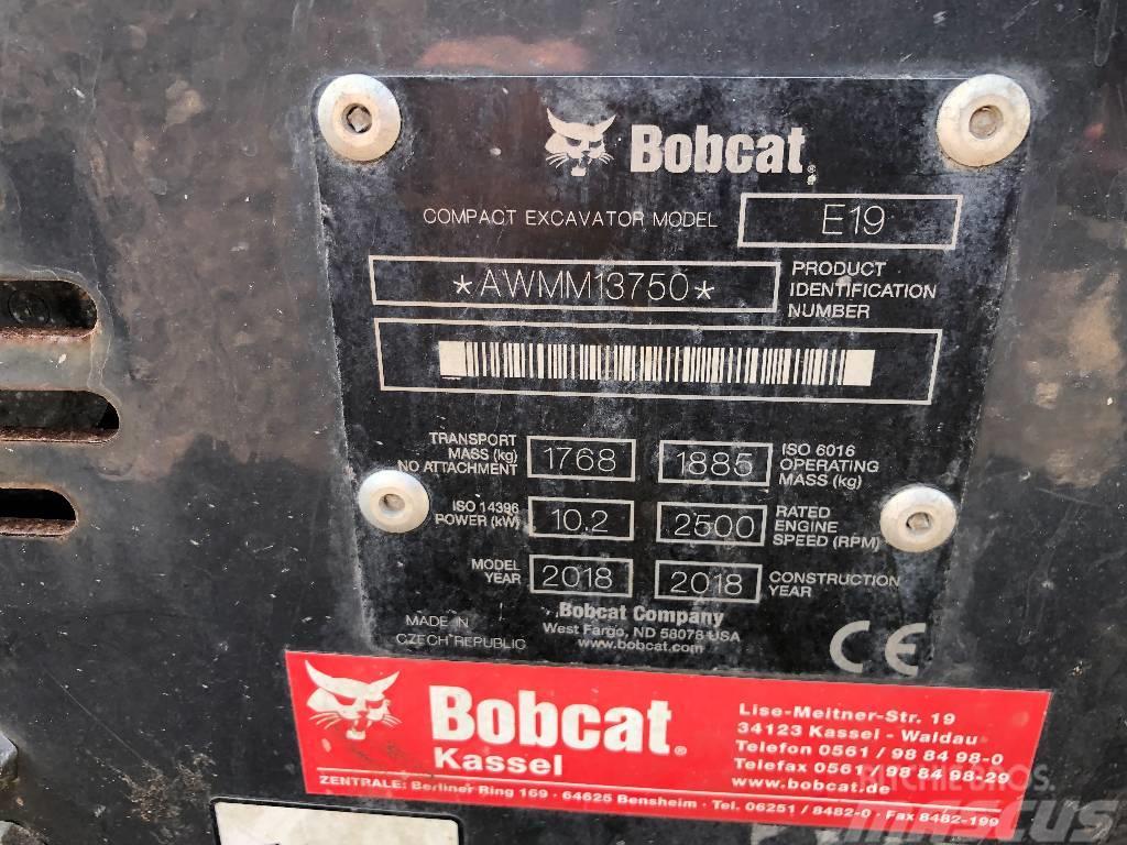 Bobcat E 19 Mini bagri <7t