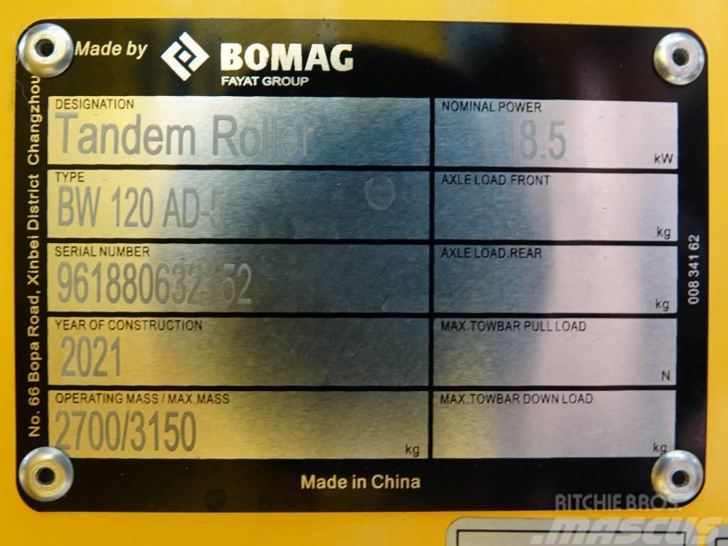 Bomag BW120AD-5 - 200 Hours! Kubota Engine Dvojni valjarji