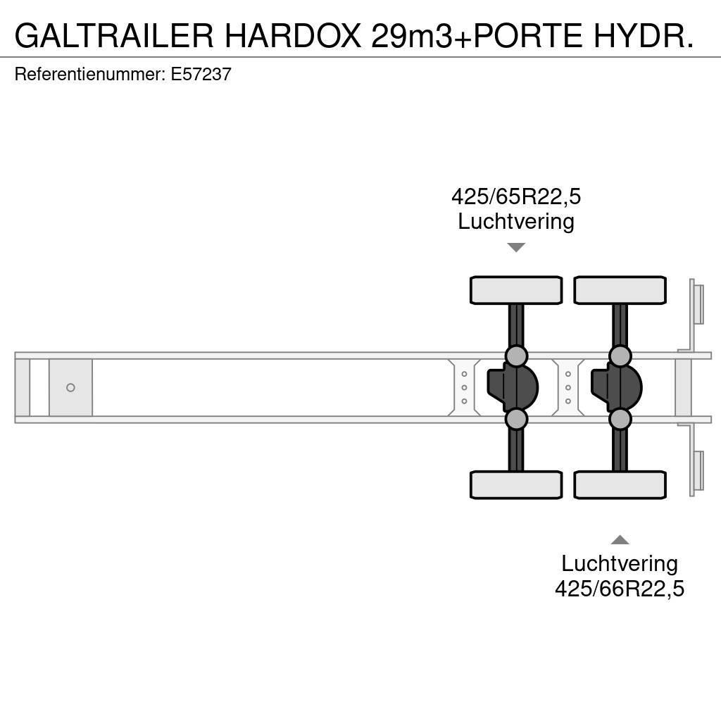  GALTRAILER HARDOX 29m3+PORTE HYDR. Polprikolice prekucniki - kiper